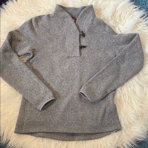 The North Face Crescent Heather Grey sweater.